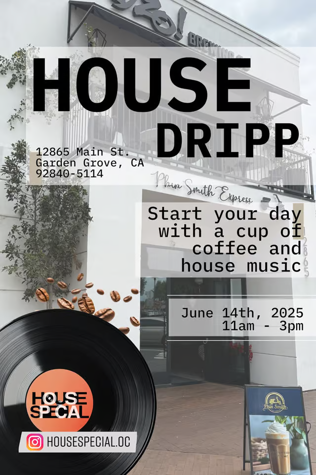 House Dripp flyer